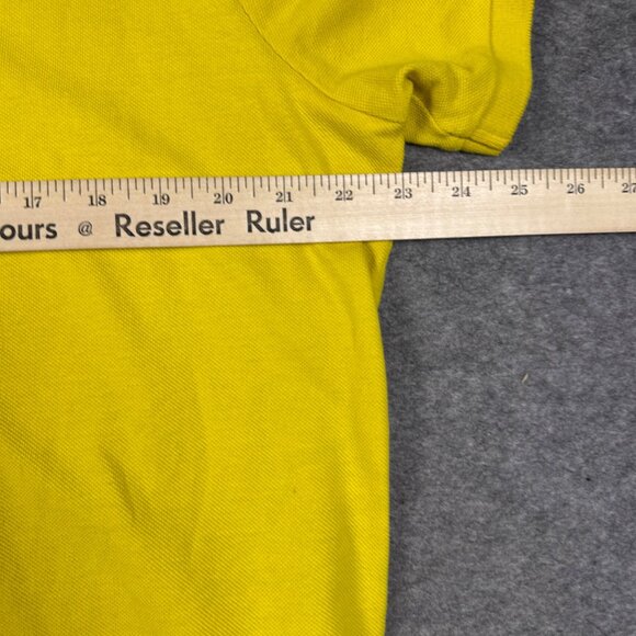 Ralph Lauren Polo Shirt Mens Large Yellow Classic Fit Preppy - Picture 8 of 10